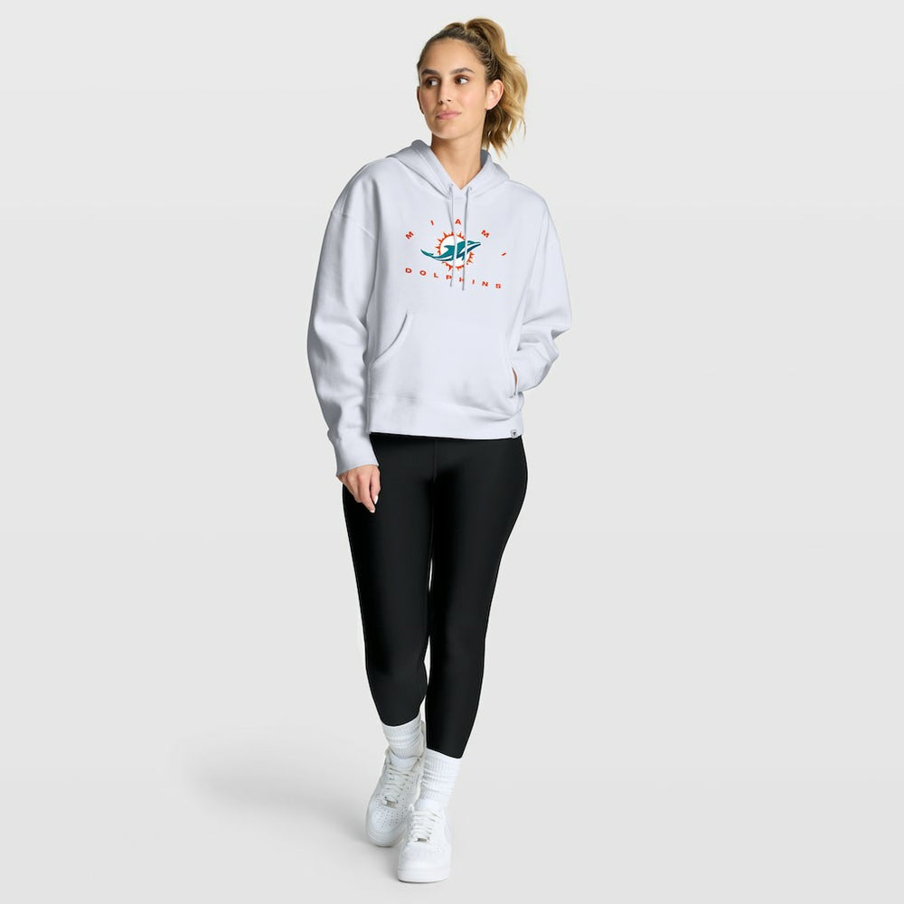 Fanatics Miami Dolphins Women's Eligible Receiver Legacy Pullover Hoodie White