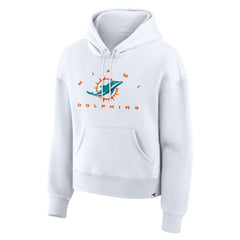 Fanatics Miami Dolphins Women's Eligible Receiver Legacy Pullover Hoodie White