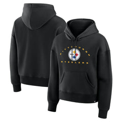 Fanatics Pittsburgh Steelers Women's Eligible Receiver Legacy Pullover Hoodie Black