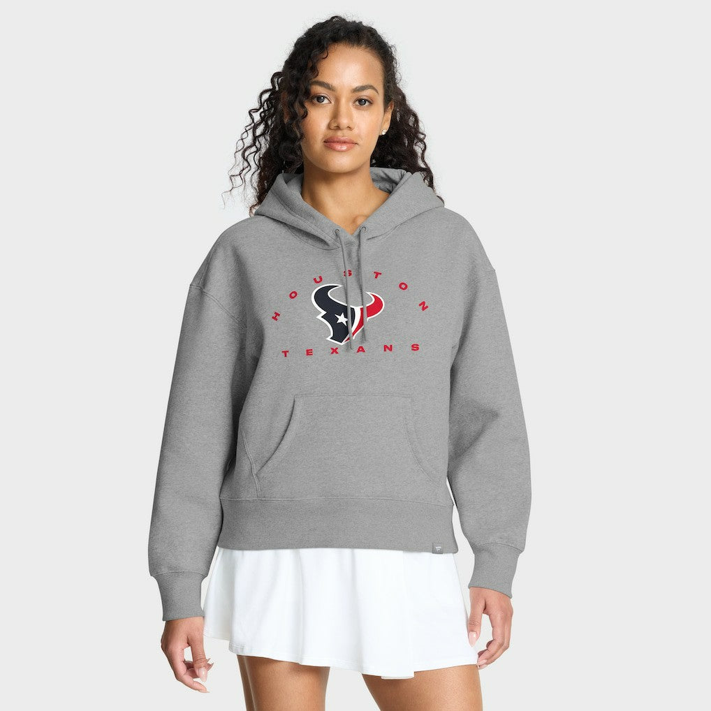 Fanatics Houston Texans Women's Eligible Receiver Legacy Pullover Hoodie Heather Gray