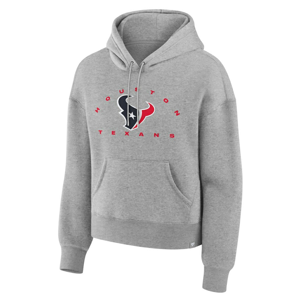 Fanatics Houston Texans Women's Eligible Receiver Legacy Pullover Hoodie Heather Gray