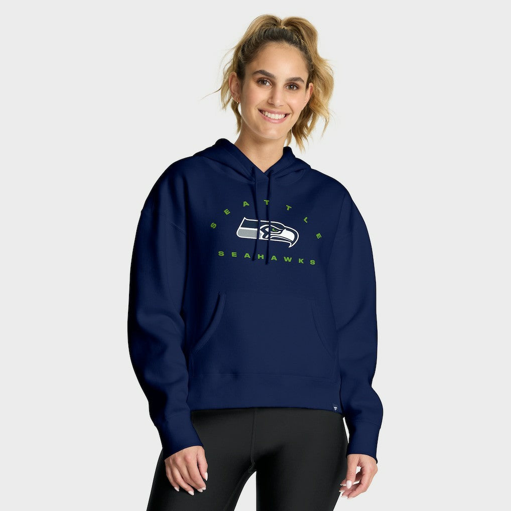 Fanatics Seattle Seahawks Women's Eligible Receiver Legacy Pullover Hoodie College Navy