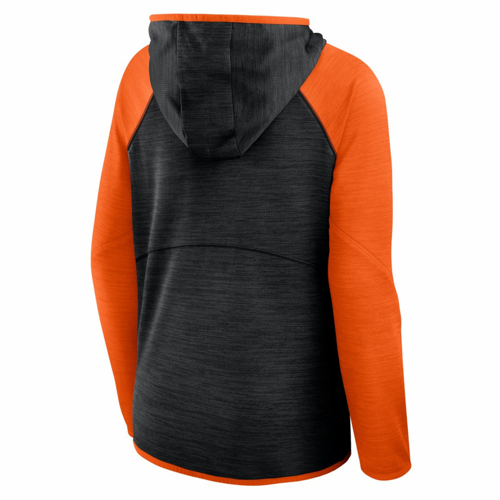 Fanatics Cincinnati Bengals Women's Redzone End Around Pass Raglan Full-Zip Hoodie Black/Orange