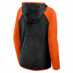 Fanatics Cincinnati Bengals Women's Redzone End Around Pass Raglan Full-Zip Hoodie Black/Orange