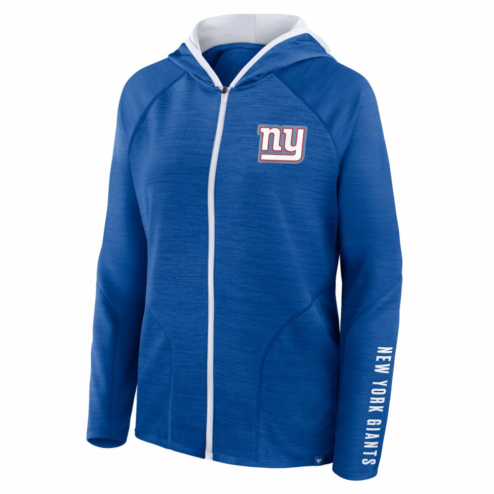 Fanatics New York Giants Women's Redzone End Around Pass Raglan Full-Zip Hoodie Royal
