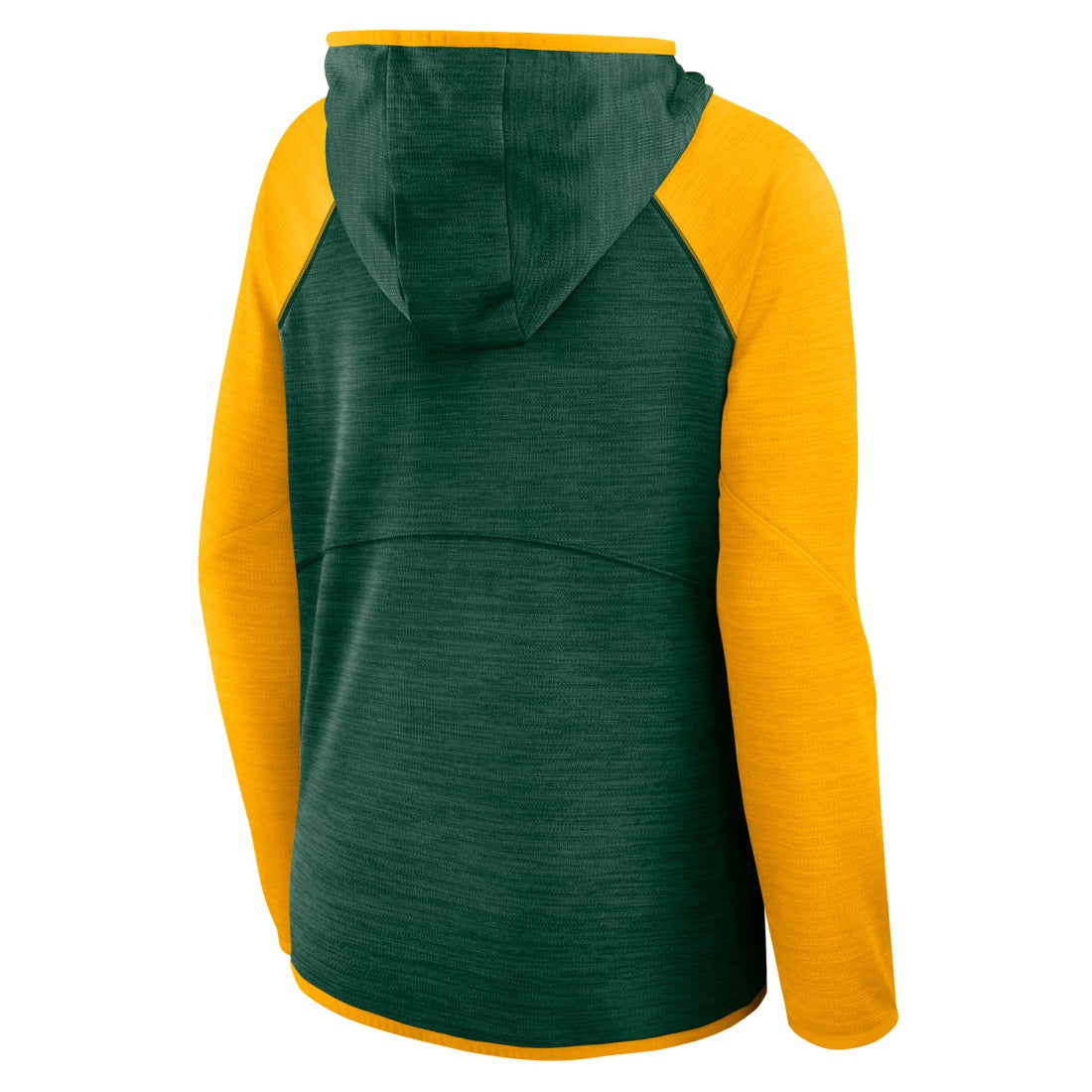 Fanatics Green Bay Packers Women's Redzone End Around Pass Raglan Full-Zip Hoodie Green/Gold