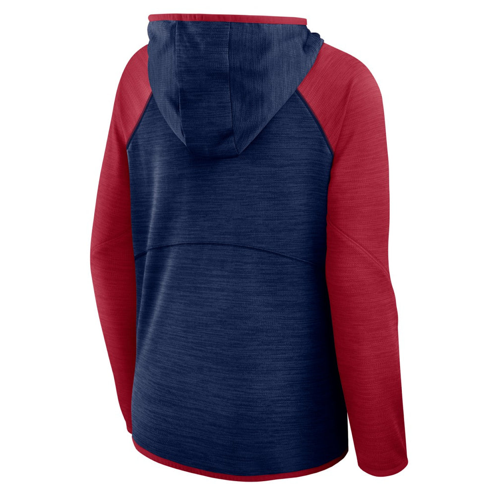 Fanatics Houston Texans Women's Redzone End Around Pass Raglan Full-Zip Hoodie Navy/Red