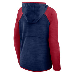 Fanatics Houston Texans Women's Redzone End Around Pass Raglan Full-Zip Hoodie Navy/Red