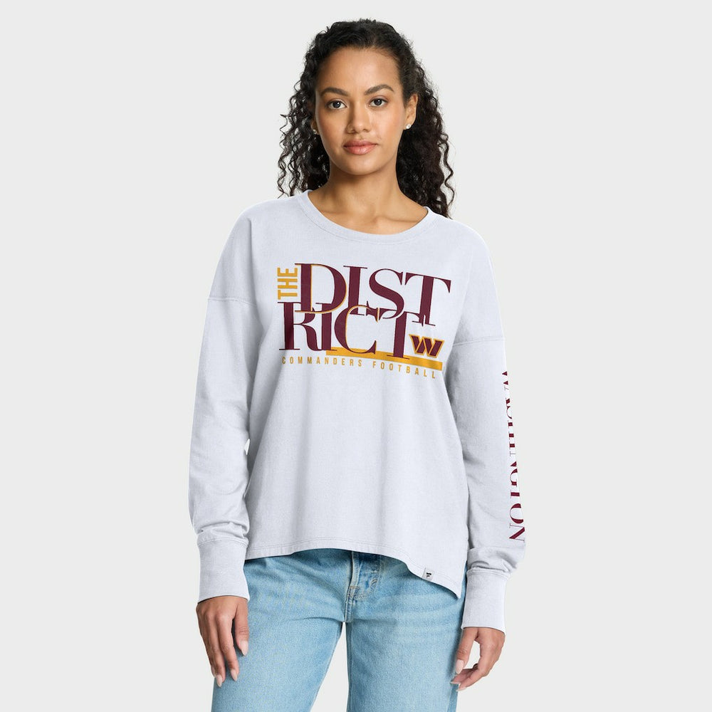 Fanatics Washington Commanders Women's Hometown Legacy Long Sleeve T-Shirt White