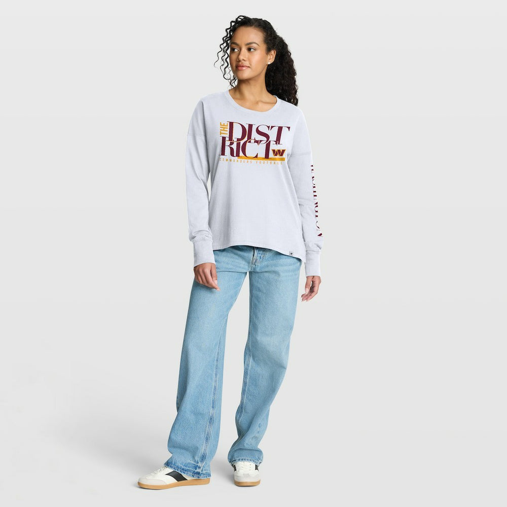Fanatics Washington Commanders Women's Hometown Legacy Long Sleeve T-Shirt White