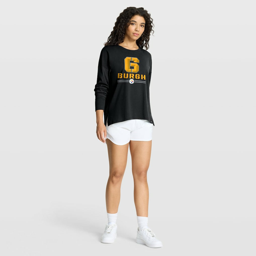Fanatics Pittsburgh Steelers Women's Hometown Legacy Long Sleeve T-Shirt Black