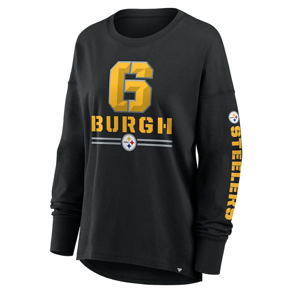 Fanatics Pittsburgh Steelers Women's Hometown Legacy Long Sleeve T-Shirt Black