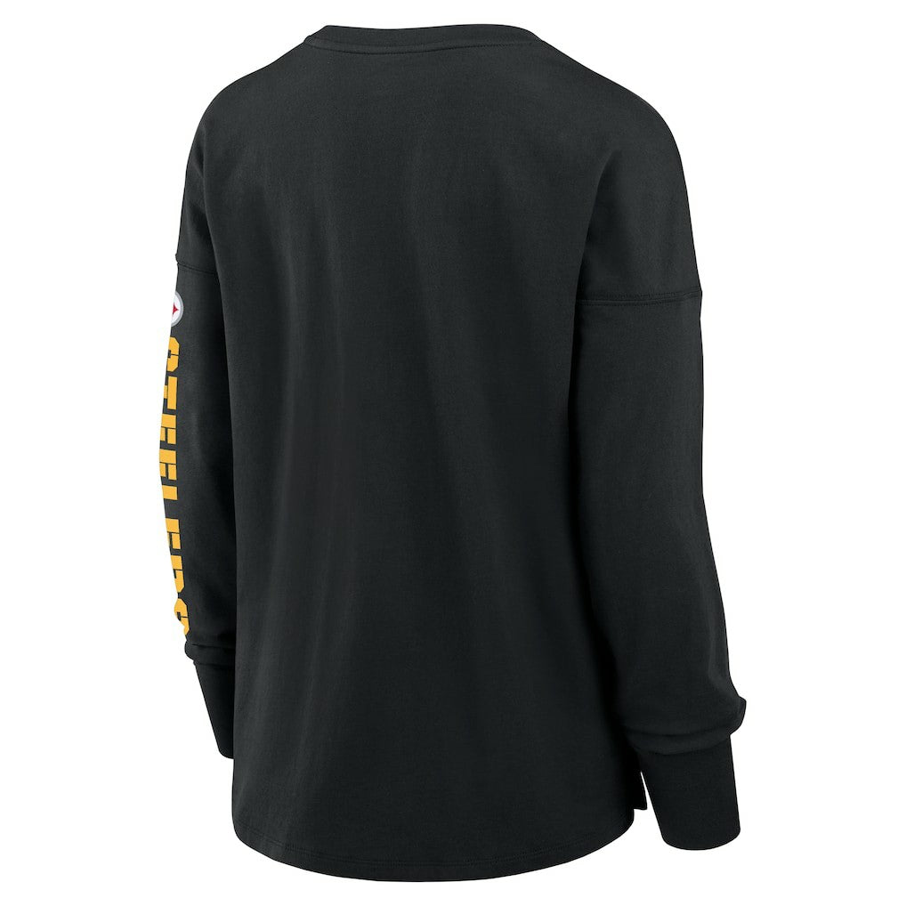 Fanatics Pittsburgh Steelers Women's Hometown Legacy Long Sleeve T-Shirt Black