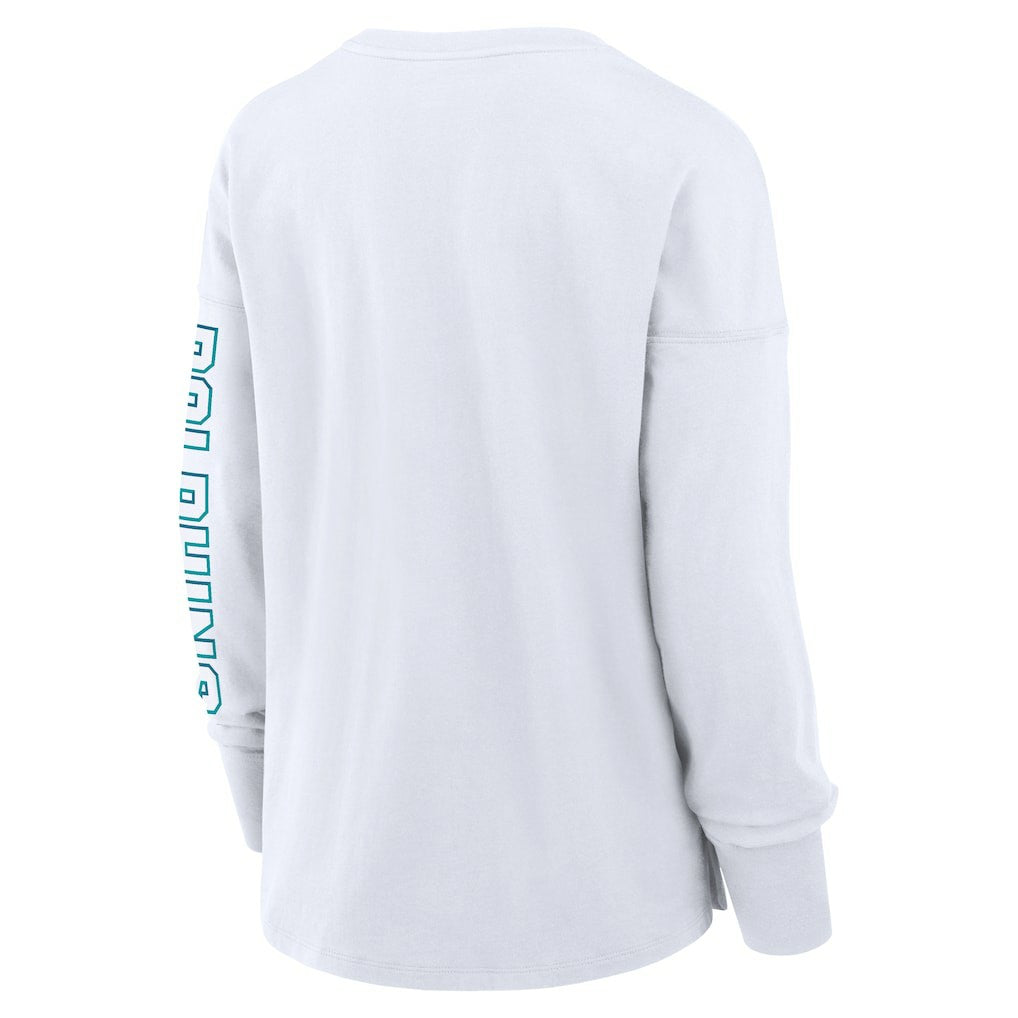 Fanatics Miami Dolphins Women's Hometown Legacy Long Sleeve T-Shirt White