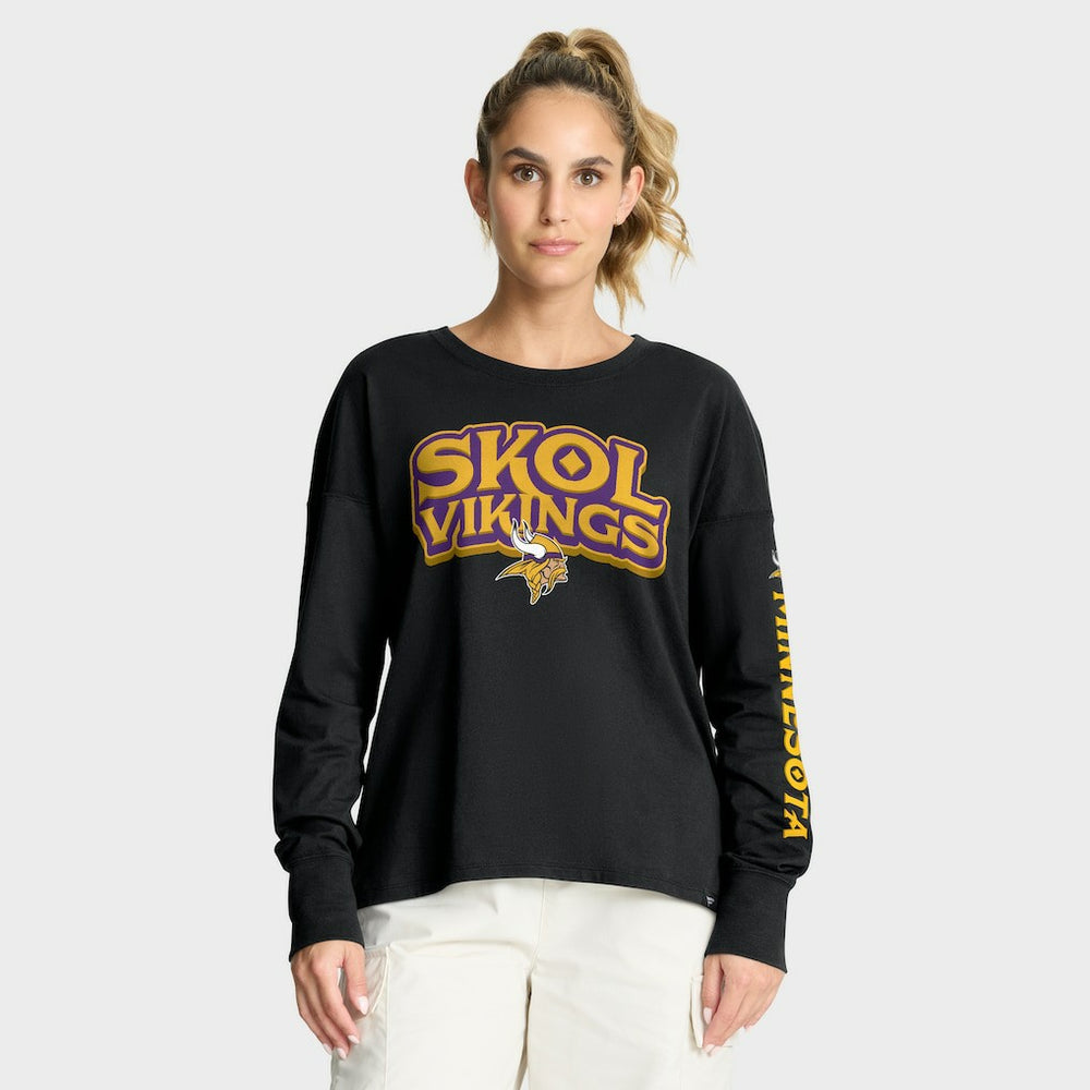 Fanatics Minnesota Vikings Women's Hometown Legacy Long Sleeve T-Shirt Black