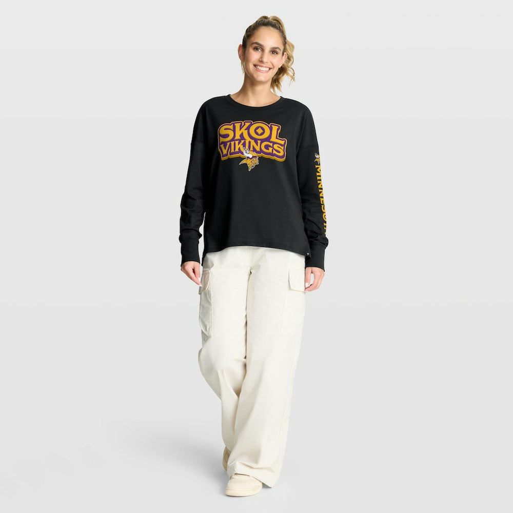 Fanatics Minnesota Vikings Women's Hometown Legacy Long Sleeve T-Shirt Black