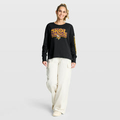 Fanatics Minnesota Vikings Women's Hometown Legacy Long Sleeve T-Shirt Black