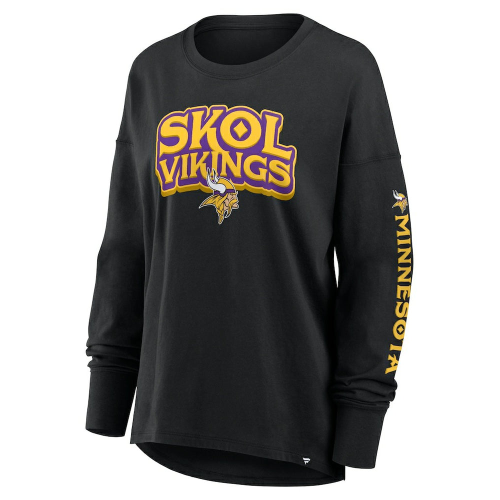 Fanatics Minnesota Vikings Women's Hometown Legacy Long Sleeve T-Shirt Black