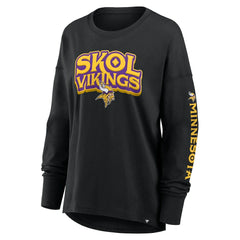Fanatics Minnesota Vikings Women's Hometown Legacy Long Sleeve T-Shirt Black