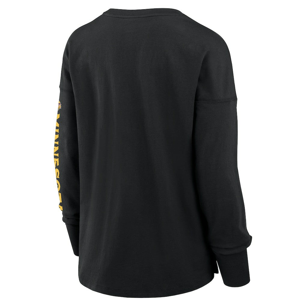 Fanatics Minnesota Vikings Women's Hometown Legacy Long Sleeve T-Shirt Black