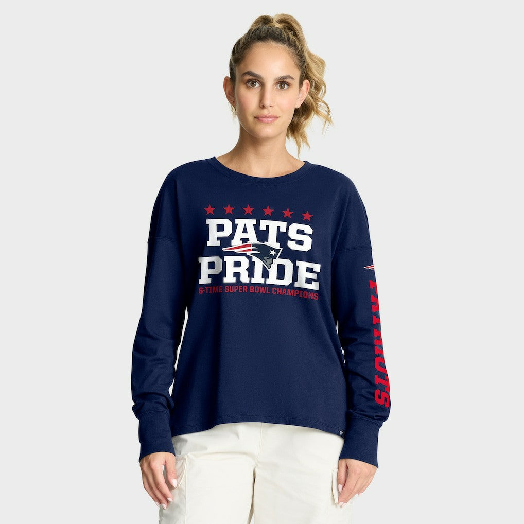 Fanatics New England Patriots Women's Hometown Legacy Long Sleeve T-Shirt Navy