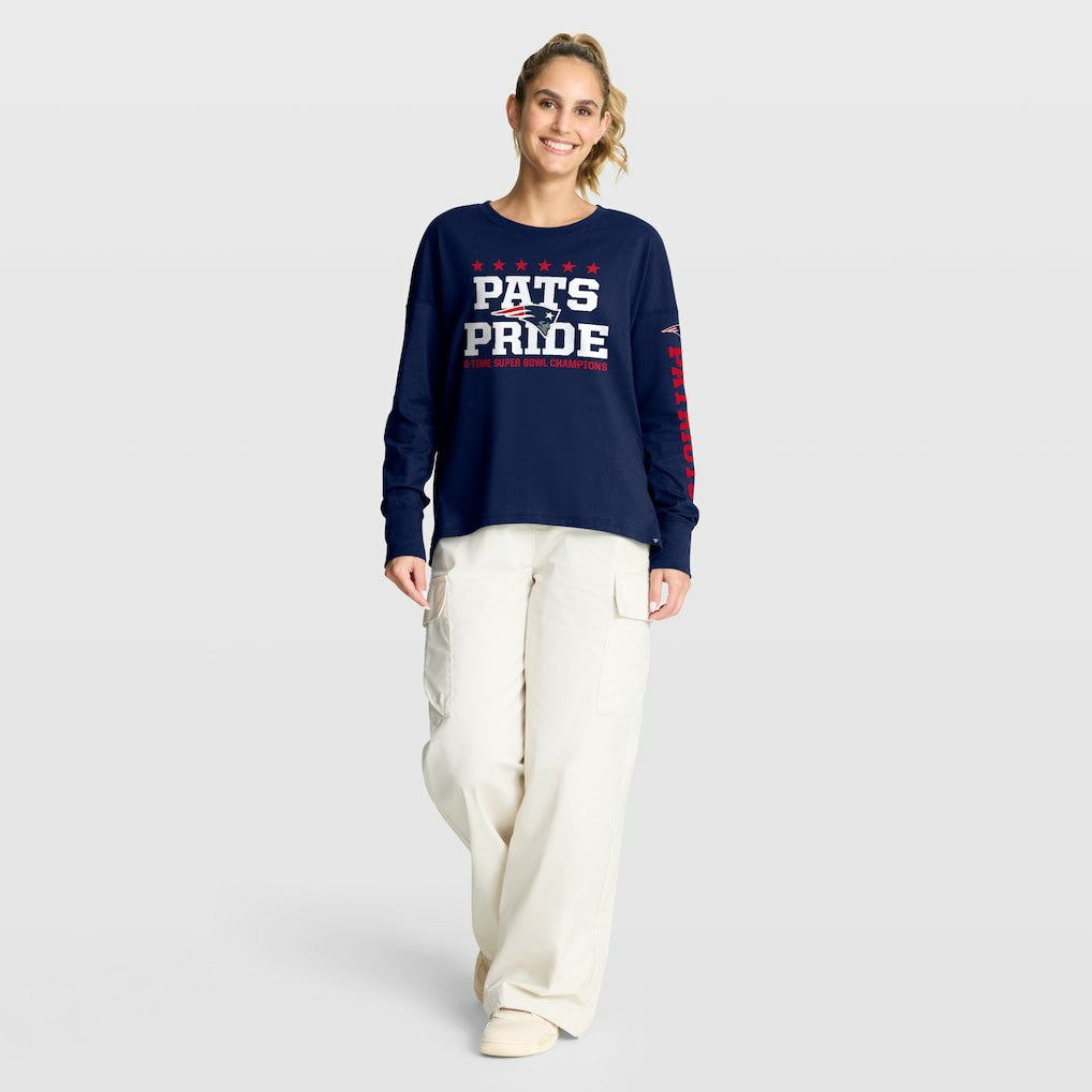 Fanatics New England Patriots Women's Hometown Legacy Long Sleeve T-Shirt Navy