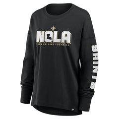 Fanatics New Orleans Saints Women's Hometown Legacy Long Sleeve T-Shirt Black