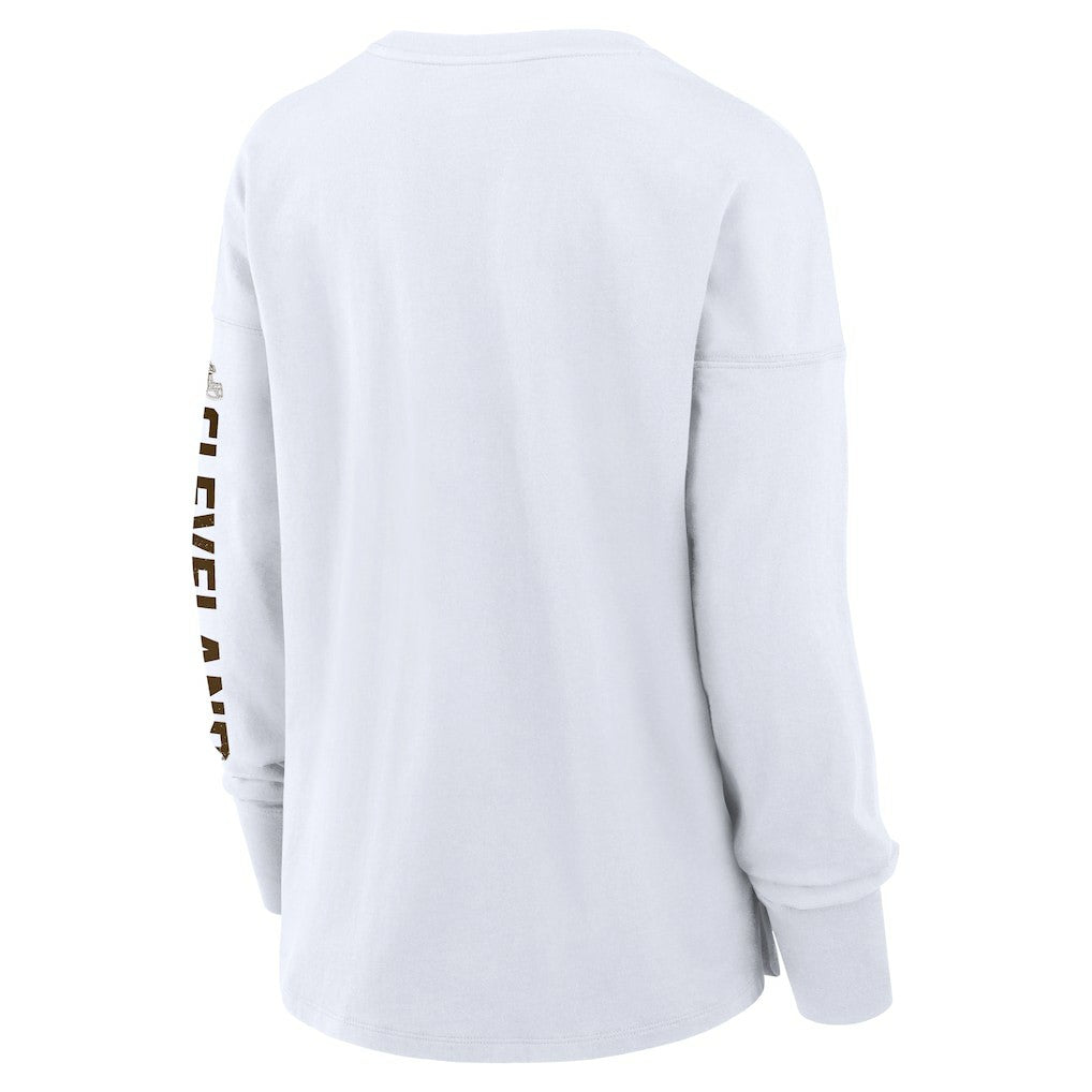 Fanatics Cleveland Browns Women's Hometown Legacy Long Sleeve T-Shirt White