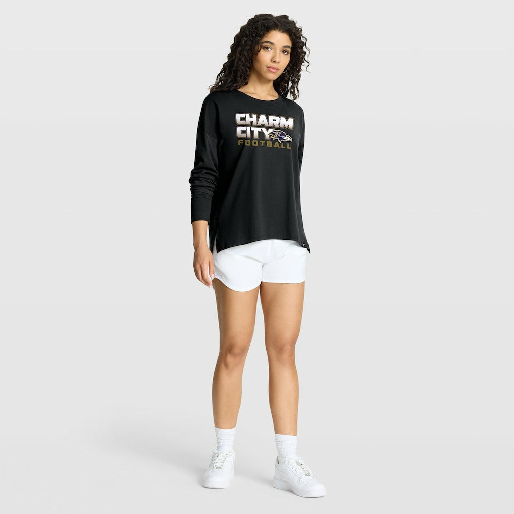 Fanatics Baltimore Ravens Women's Hometown Legacy Long Sleeve T-Shirt Black