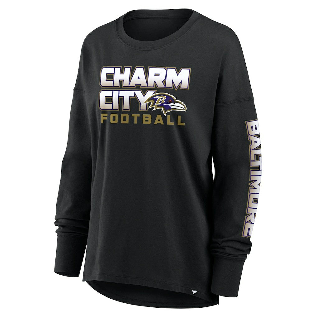 Fanatics Baltimore Ravens Women's Hometown Legacy Long Sleeve T-Shirt Black