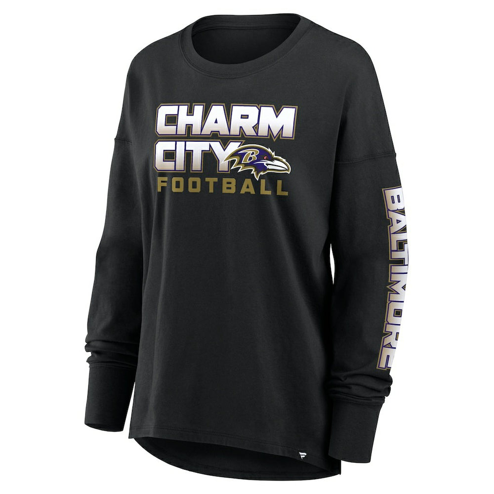 Fanatics Baltimore Ravens Women's Hometown Legacy Long Sleeve T-Shirt Black