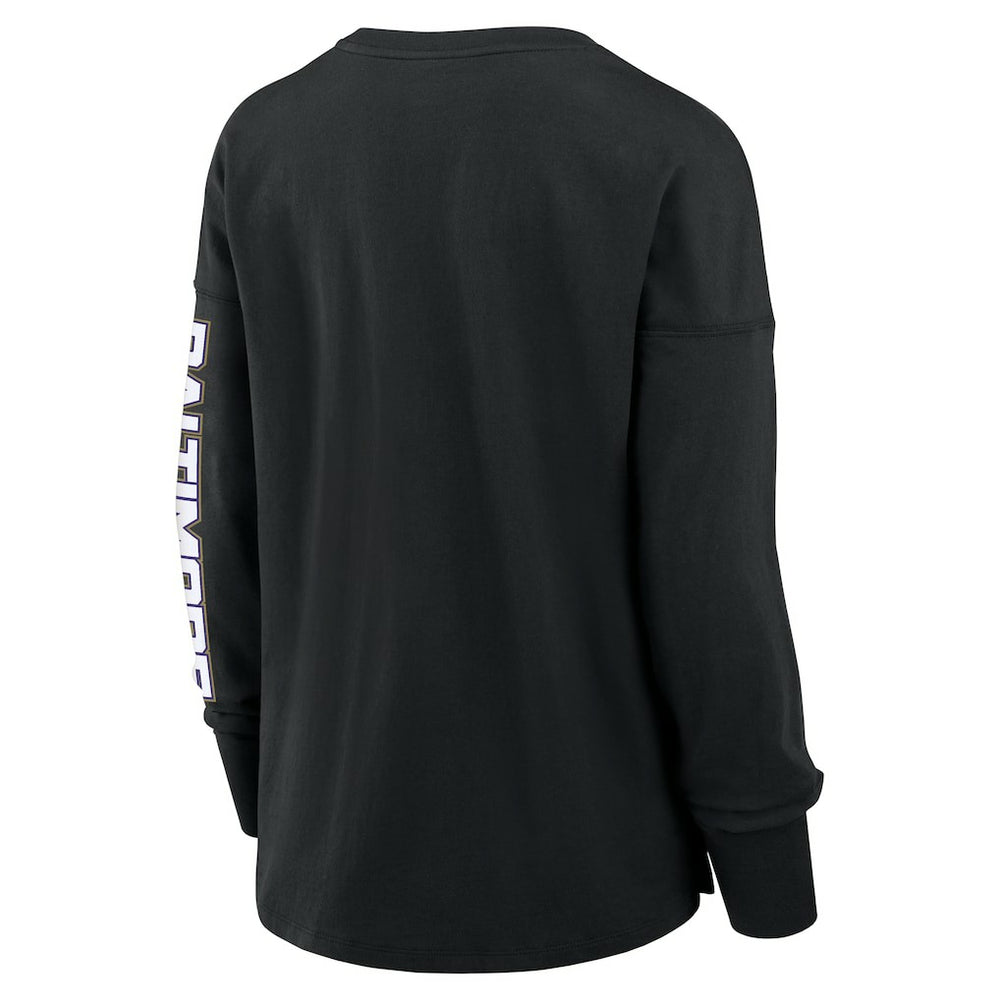Fanatics Baltimore Ravens Women's Hometown Legacy Long Sleeve T-Shirt Black
