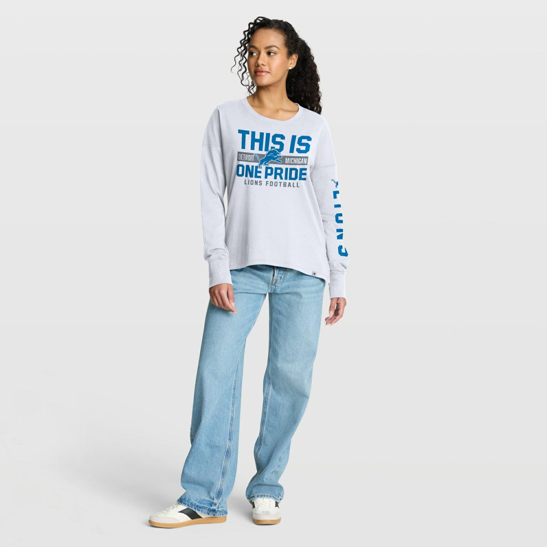 Fanatics Detroit Lions Women's Hometown Legacy Long Sleeve T-Shirt White
