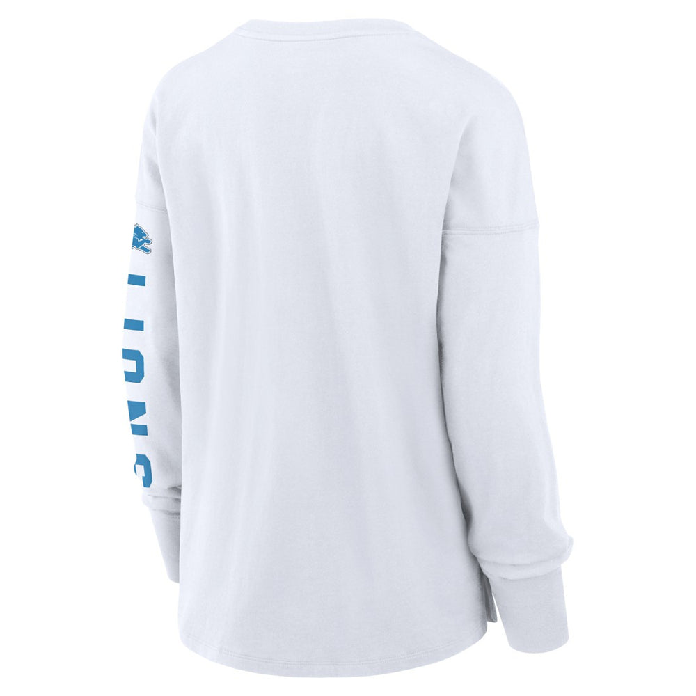 Fanatics Detroit Lions Women's Hometown Legacy Long Sleeve T-Shirt White