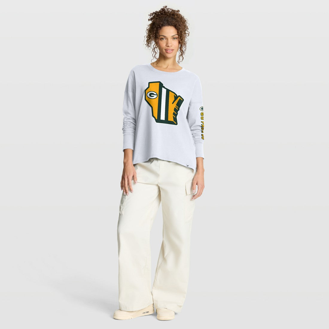 Fanatics Green Bay Packers Women's Hometown Legacy Long Sleeve T-Shirt White