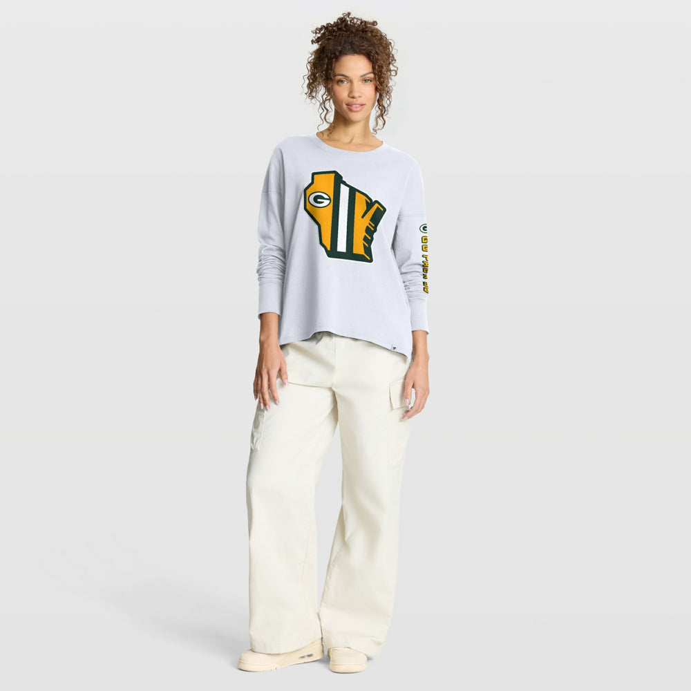 Fanatics Green Bay Packers Women's Hometown Legacy Long Sleeve T-Shirt White