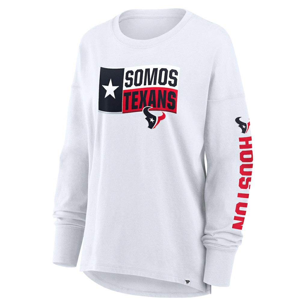 Fanatics Houston Texans Women's Hometown Legacy Long Sleeve T-Shirt White