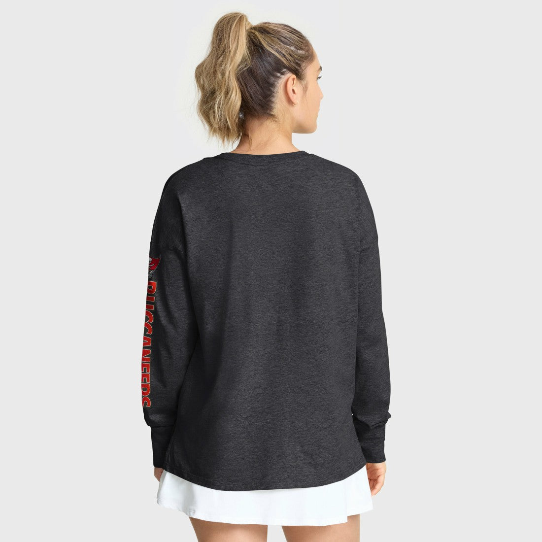 Fanatics Tampa Bay Buccaneers Women's Hometown Legacy Long Sleeve T-Shirt Heather Pewter