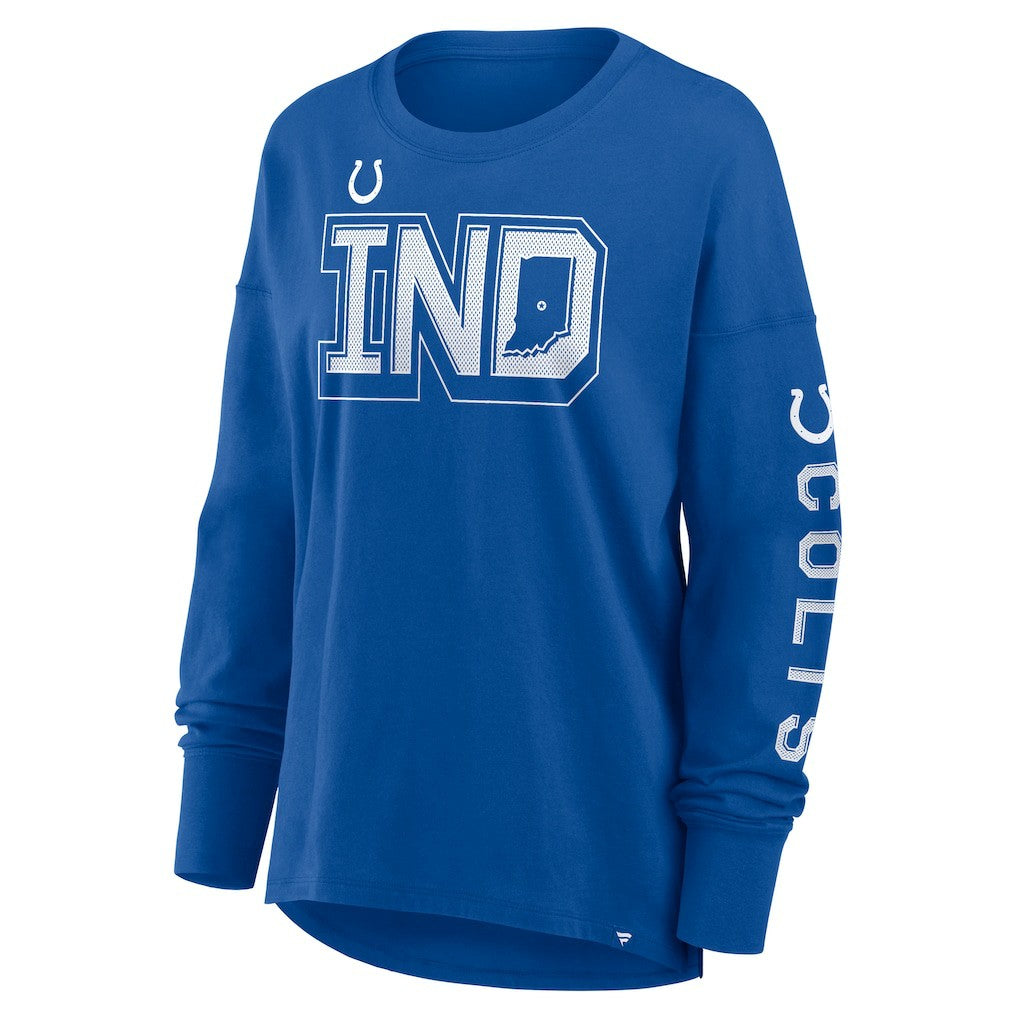 Fanatics Indianapolis Colts Women's Hometown Legacy Long Sleeve T-Shirt Royal