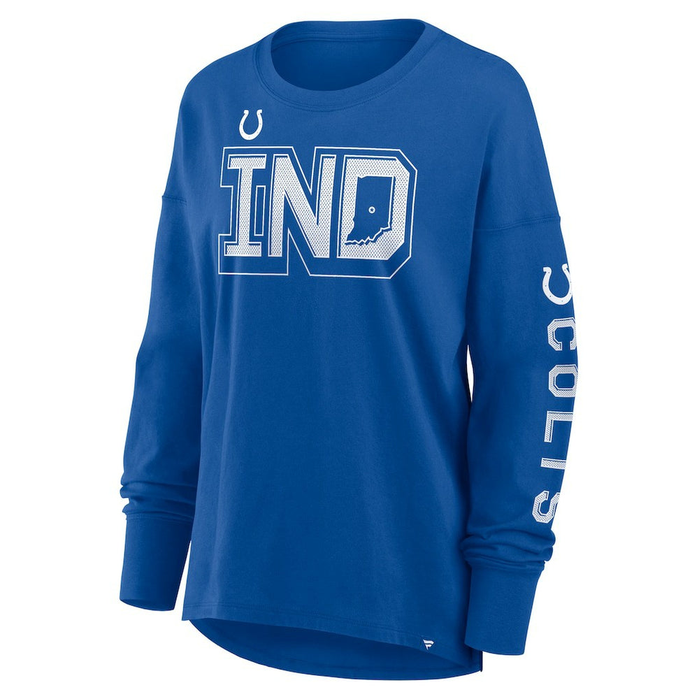 Fanatics Indianapolis Colts Women's Hometown Legacy Long Sleeve T-Shirt Royal