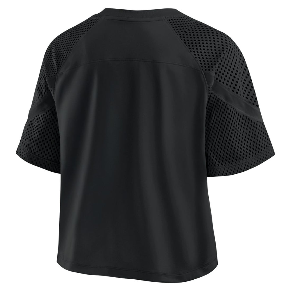 Fanatics Tampa Bay Buccaneers Women's Oversized Raglan V-Neck Blackout Fashion Jersey