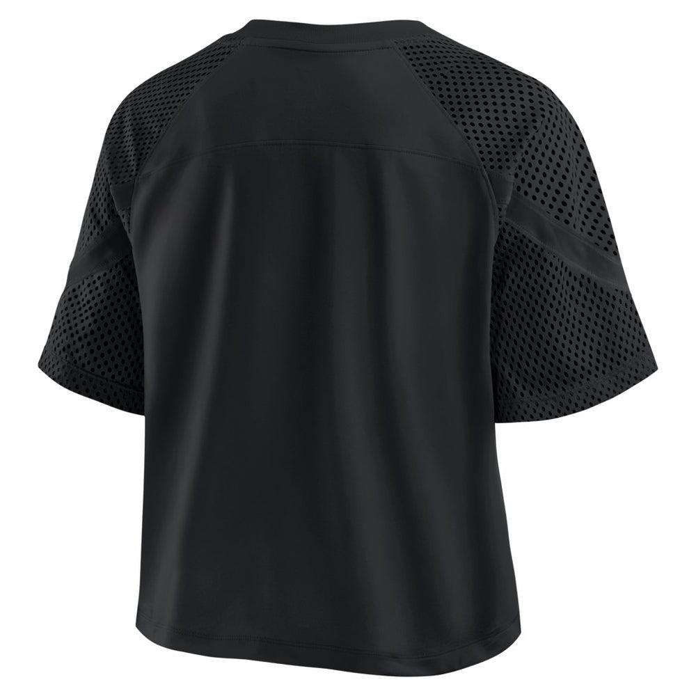 Fanatics Kansas City Chiefs Women's Oversized Raglan V-Neck Blackout Fashion Jersey