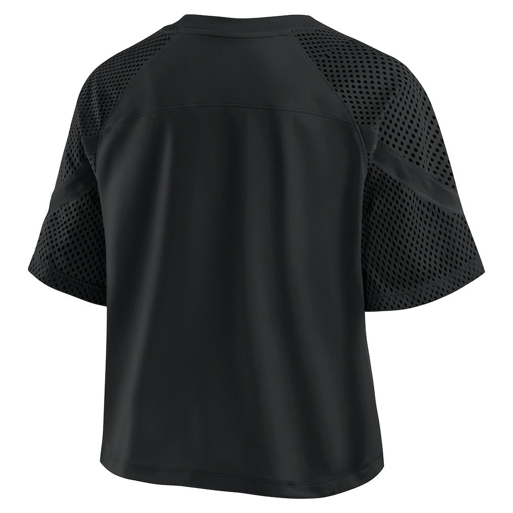 Fanatics Baltimore Ravens Women's Oversized Raglan V-Neck Blackout Fashion Jersey
