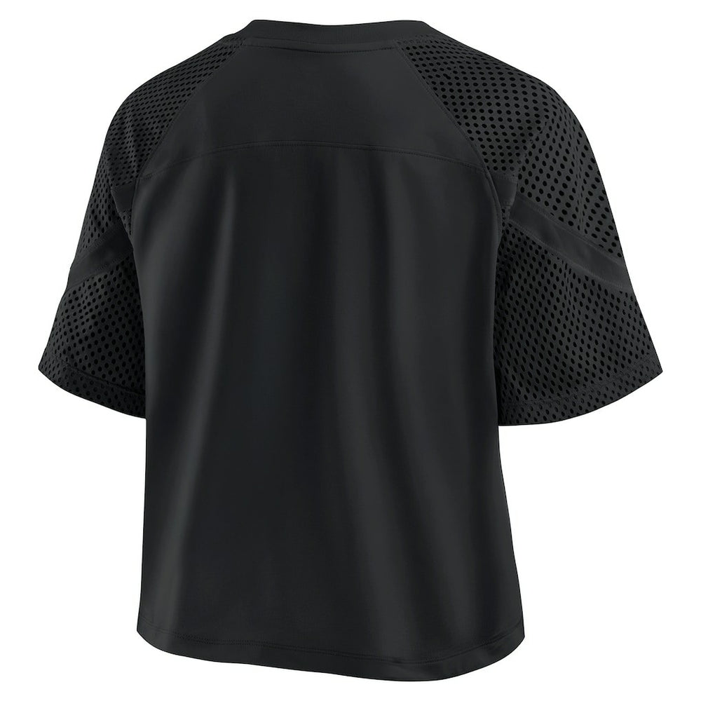 Fanatics Baltimore Ravens Women's Oversized Raglan V-Neck Blackout Fashion Jersey