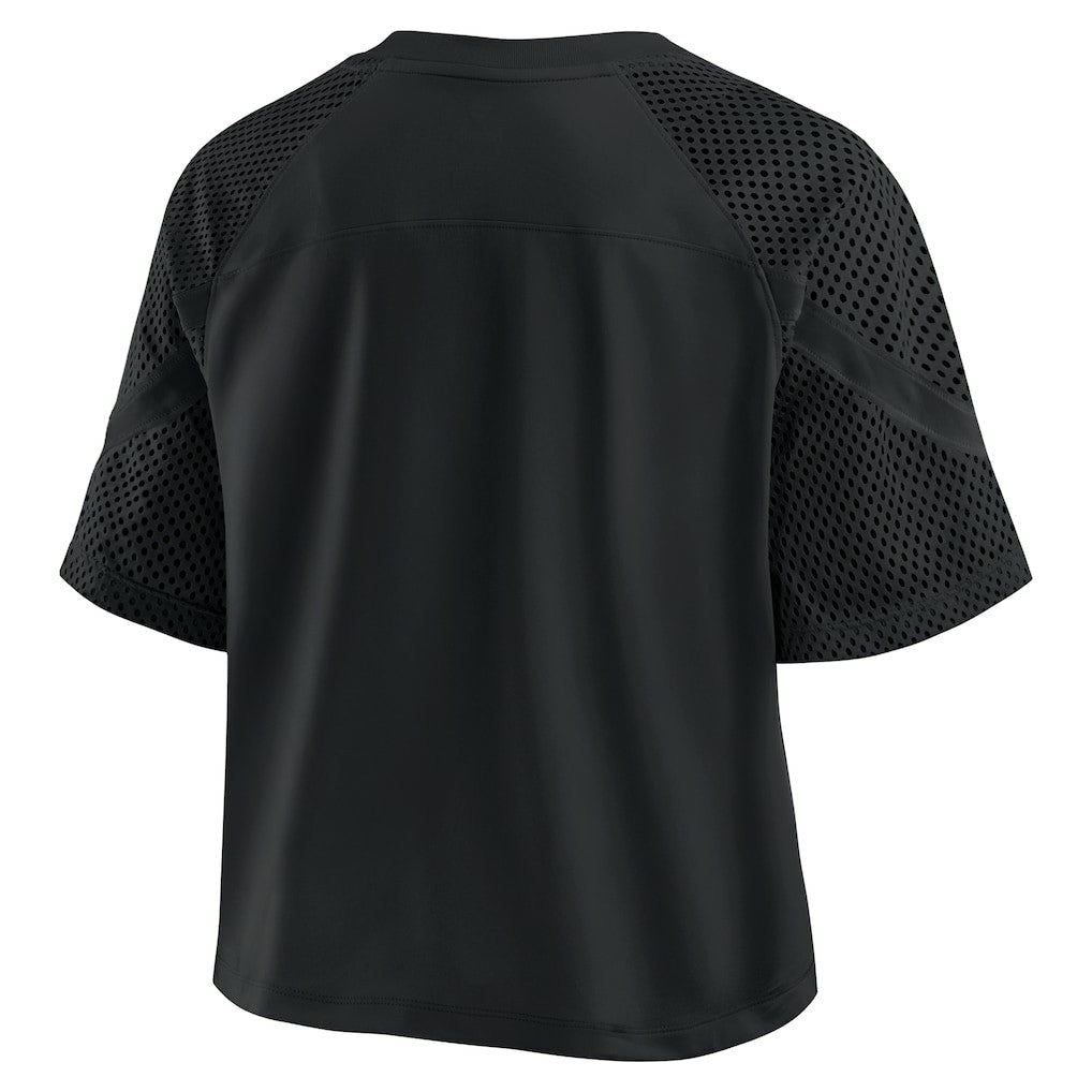 Fanatics New Orleans Saints Women's Oversized Raglan V-Neck Blackout Fashion Jersey
