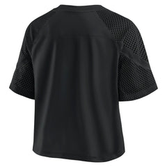 Fanatics Las Vegas Raiders Women's Oversized Raglan V-Neck Blackout Fashion Jersey
