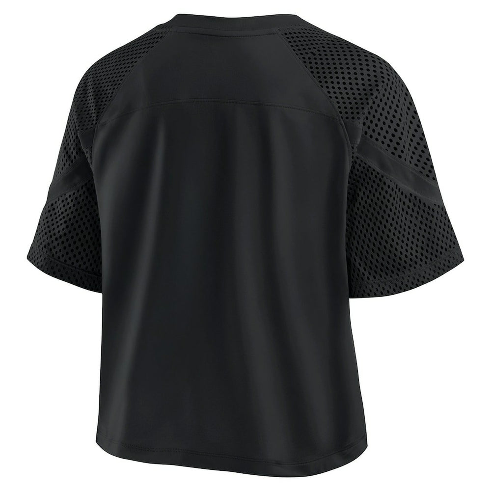 Fanatics Miami Dolphins Women's Oversized Raglan V-Neck Blackout Fashion Jersey