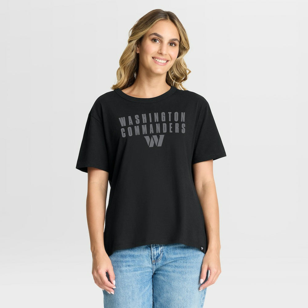 Fanatics Washington Commanders Women's Blackout Kneel Down Legacy T-Shirt Black