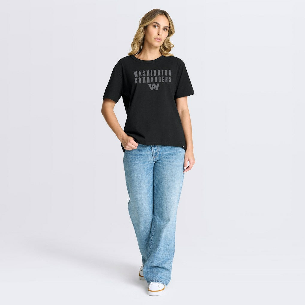 Fanatics Washington Commanders Women's Blackout Kneel Down Legacy T-Shirt Black
