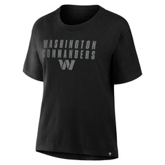 Fanatics Washington Commanders Women's Blackout Kneel Down Legacy T-Shirt Black
